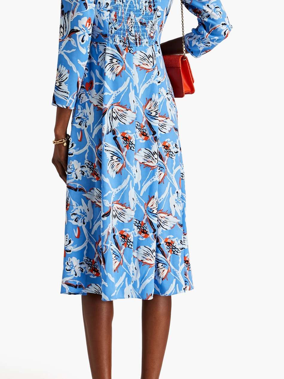 joanna floral-print crepe midi dress