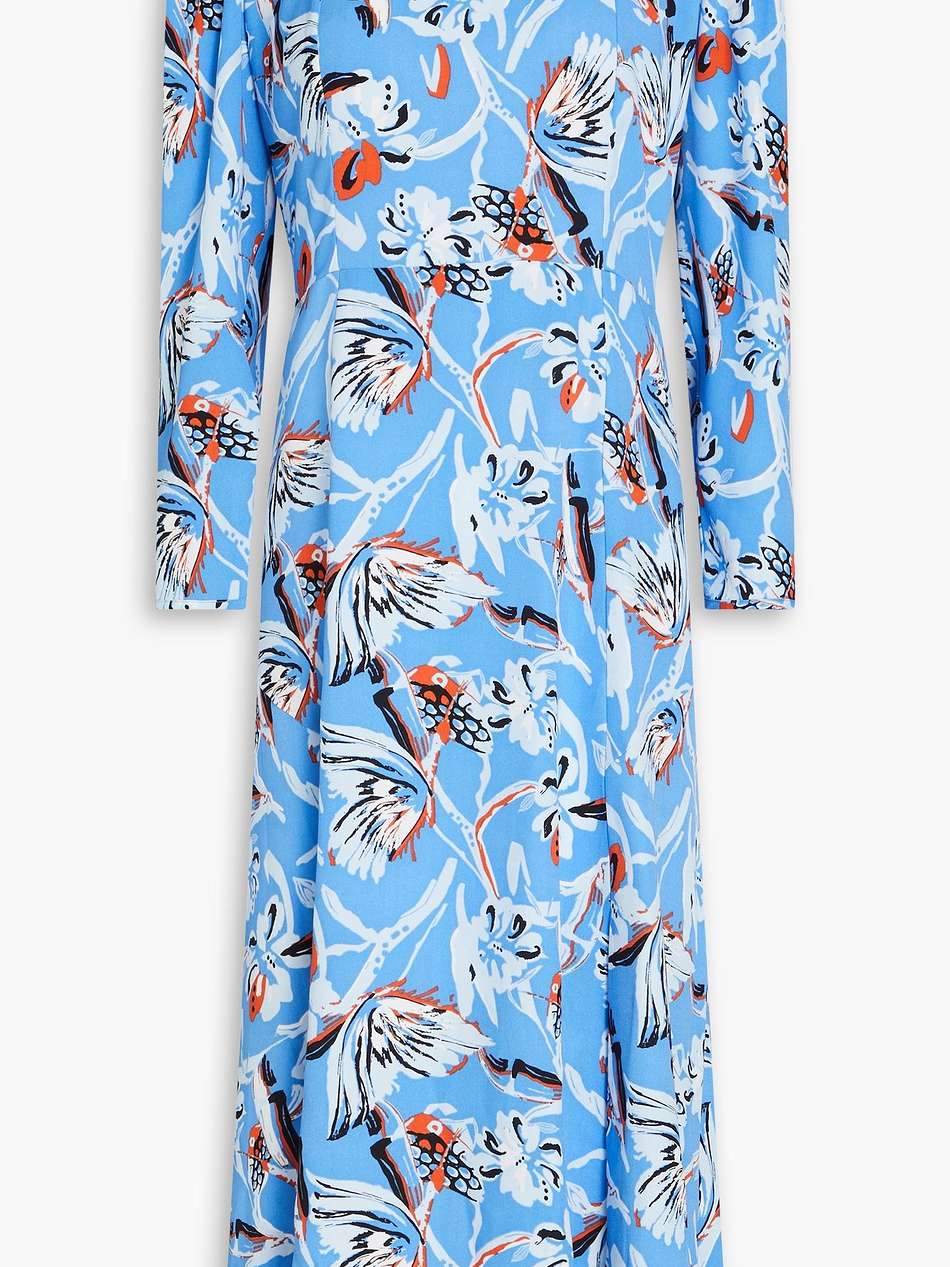 joanna floral-print crepe midi dress