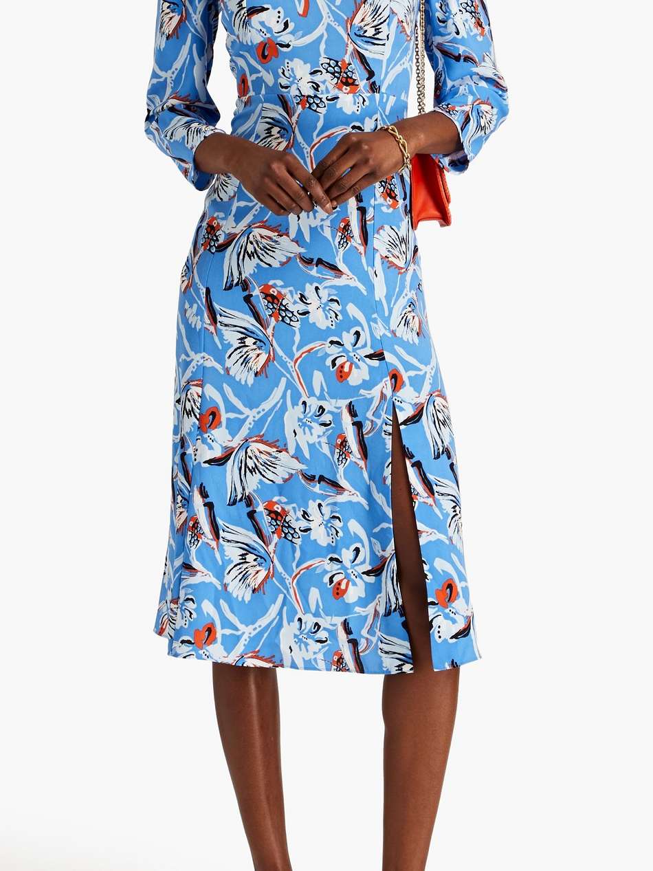 joanna floral-print crepe midi dress