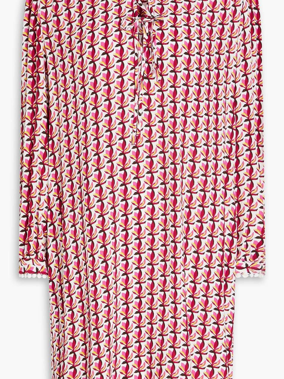 prudence printed crepe mini dress
