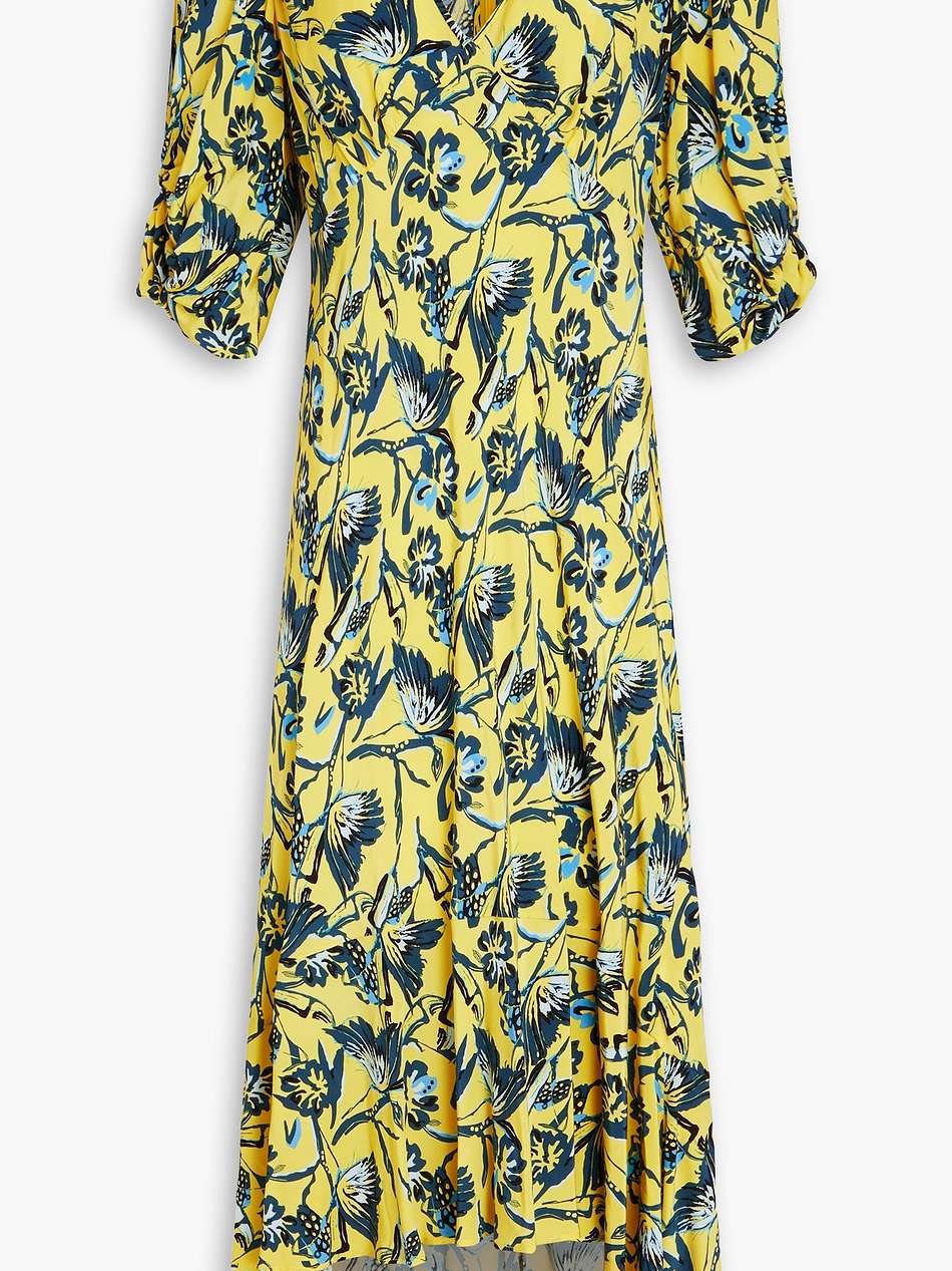 tati floral-print crepe de chine midi dress