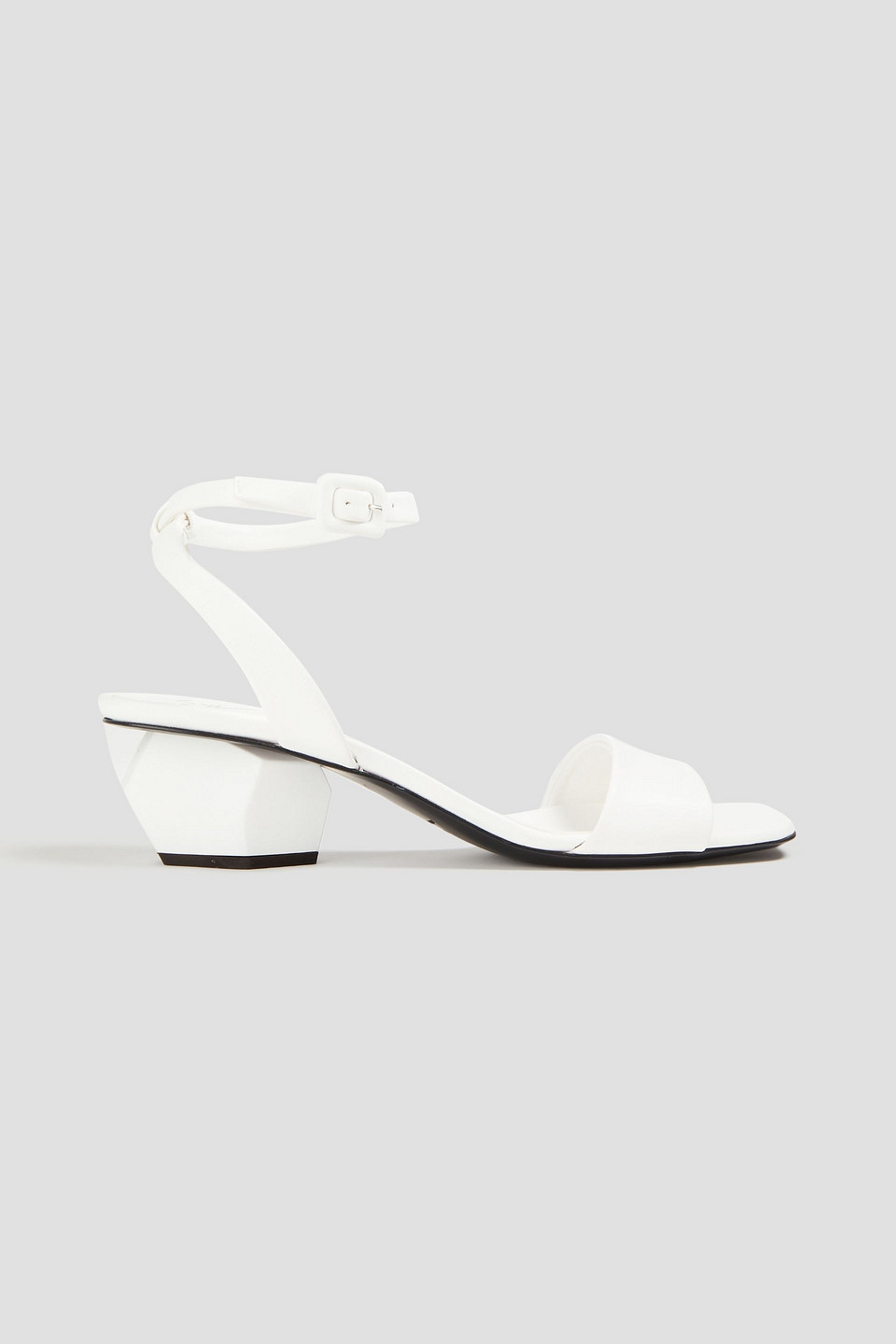 Giuseppe Zanotti Faux Leather Sandals In White