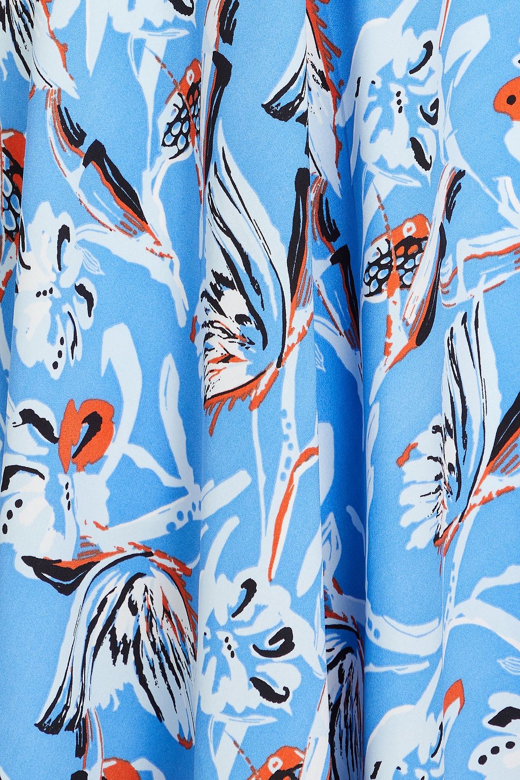 DIANE VON FURSTENBERG Anaba twisted floral-print crepe midi dress