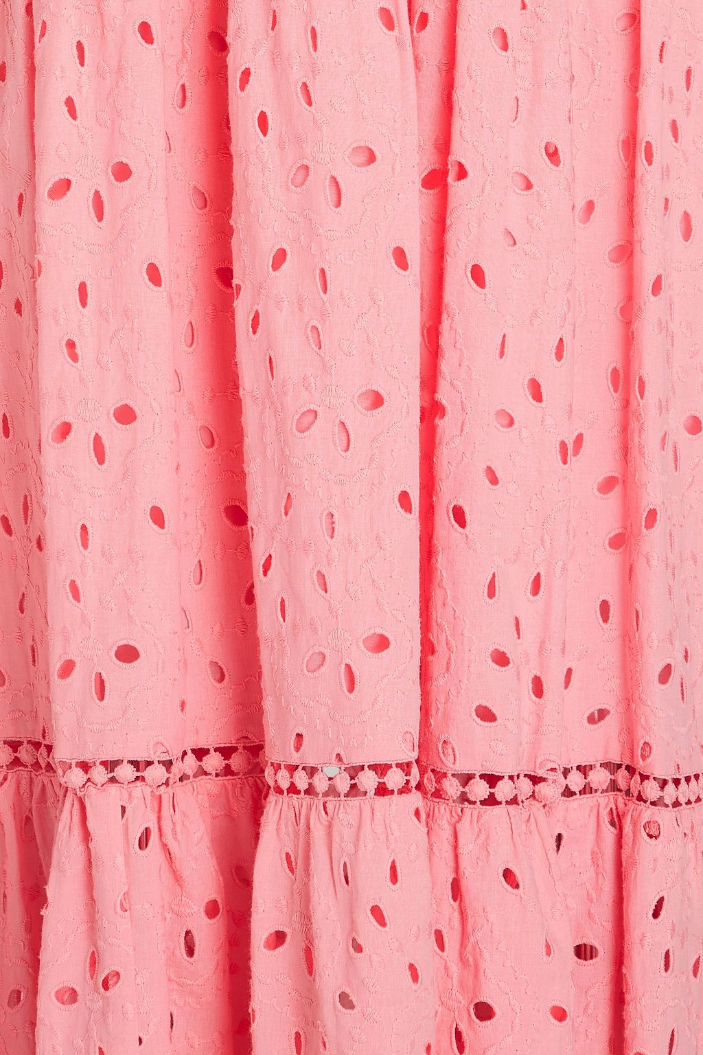 DIANE VON FURSTENBERG Olivier tiered broderie anglaise cotton maxi dress