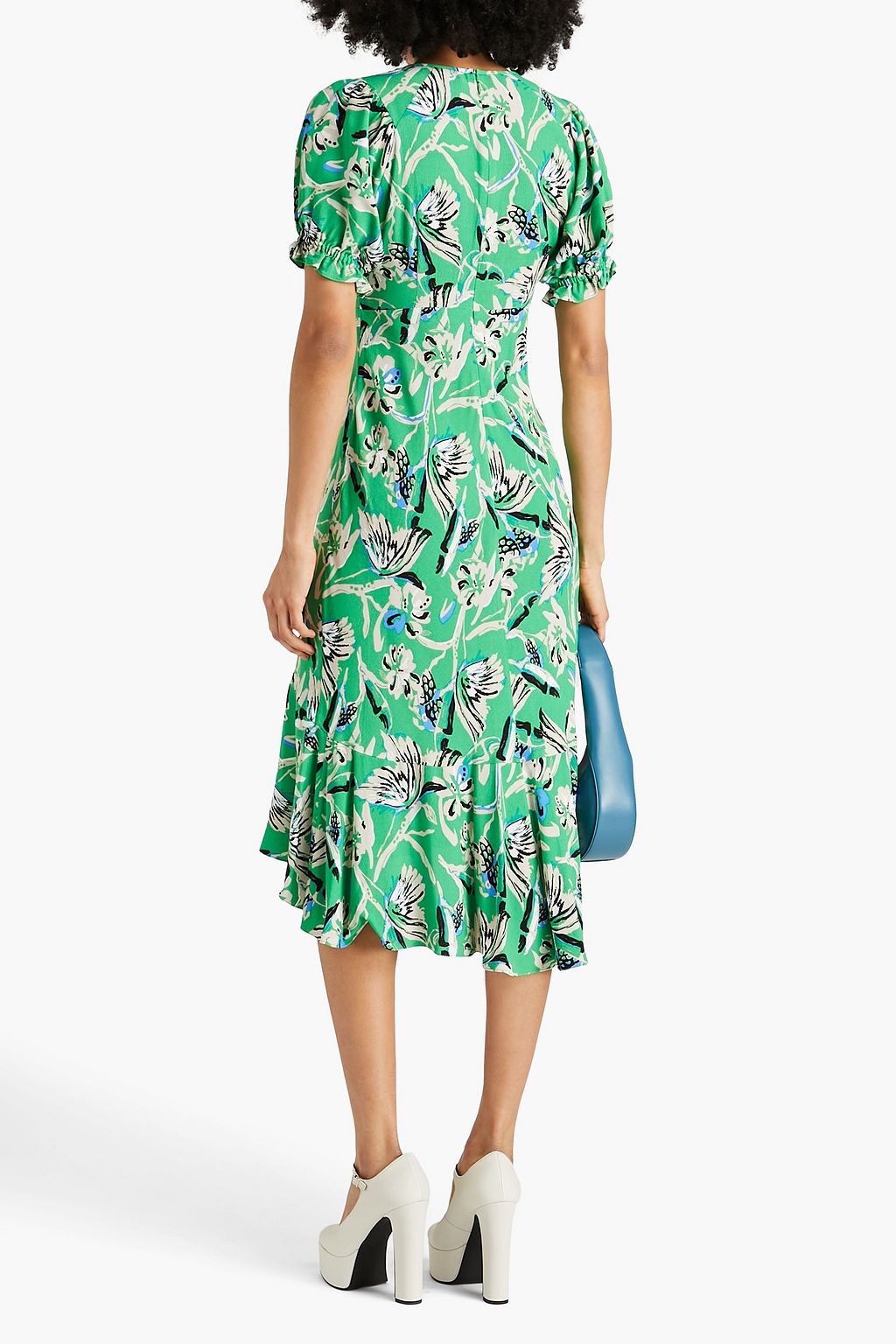 DIANE VON FURSTENBERG Orla floral-print crepe midi dress
