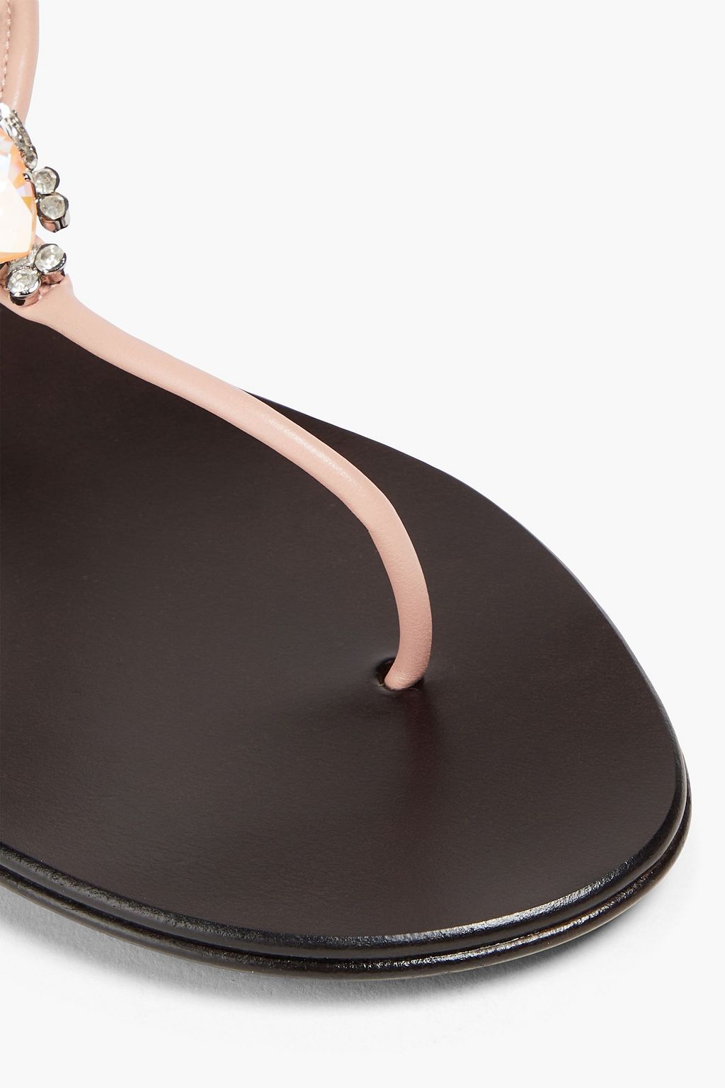 GIUSEPPE ZANOTTI صندل بأحزمة رفيعة مصنوع من الجلد بتصميم مزركش