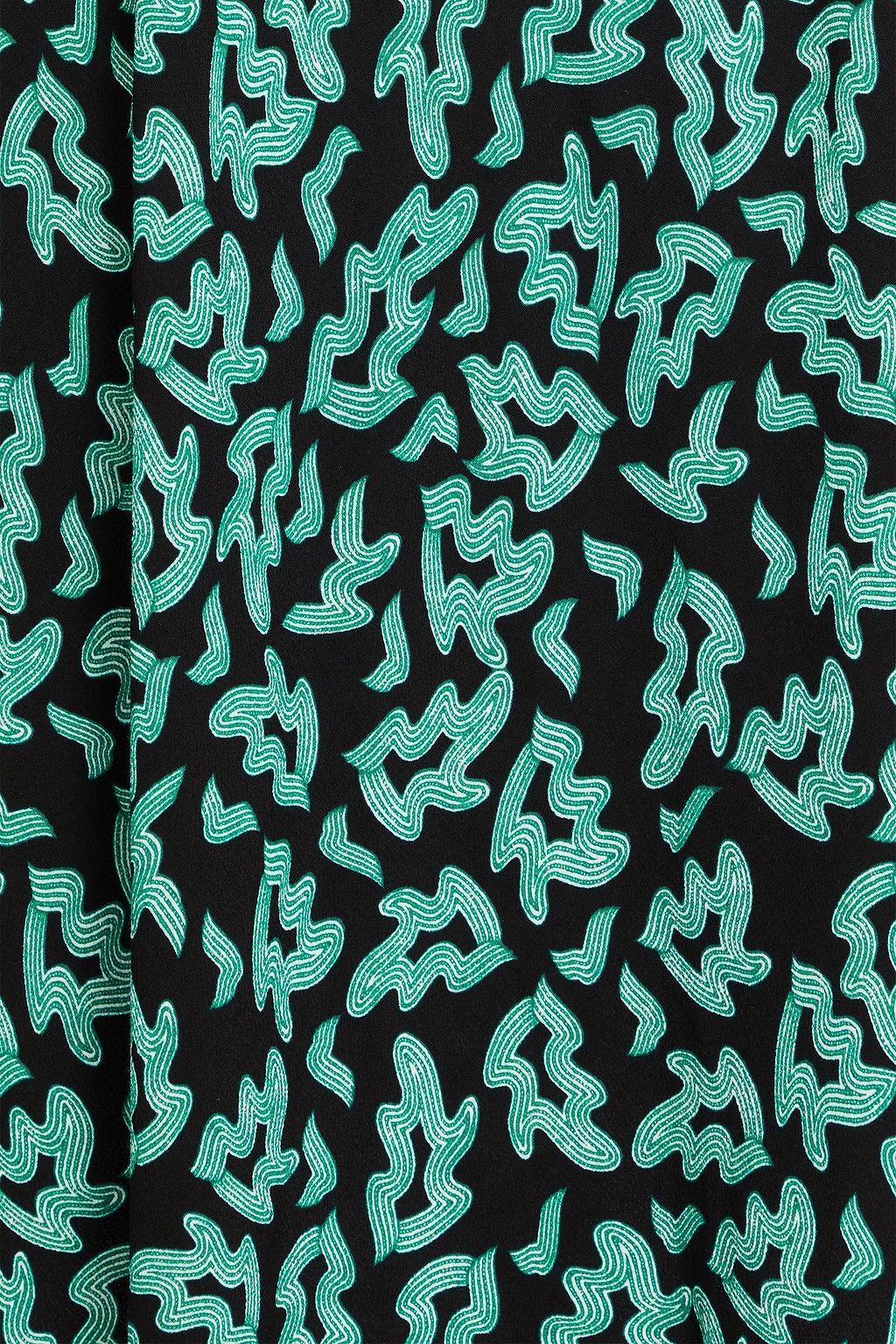 DIANE VON FURSTENBERG Mae printed crepe midi skirt
