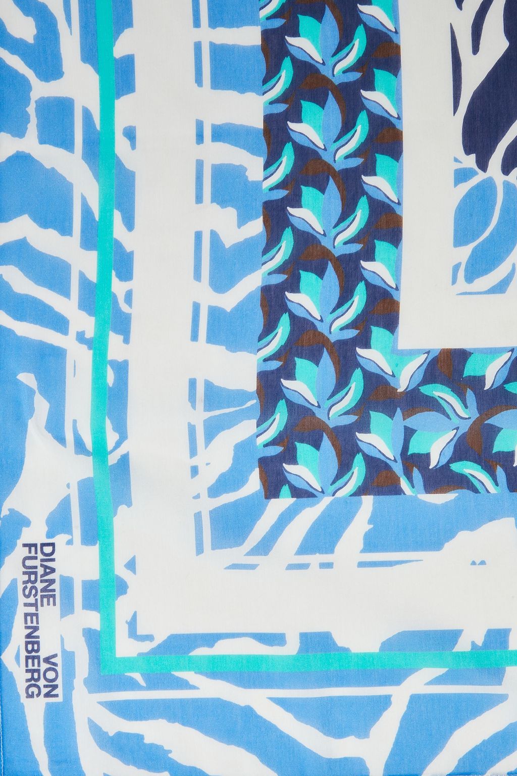 DIANE VON FURSTENBERG Ezra printed cotton and silk-blend mousseline scarf