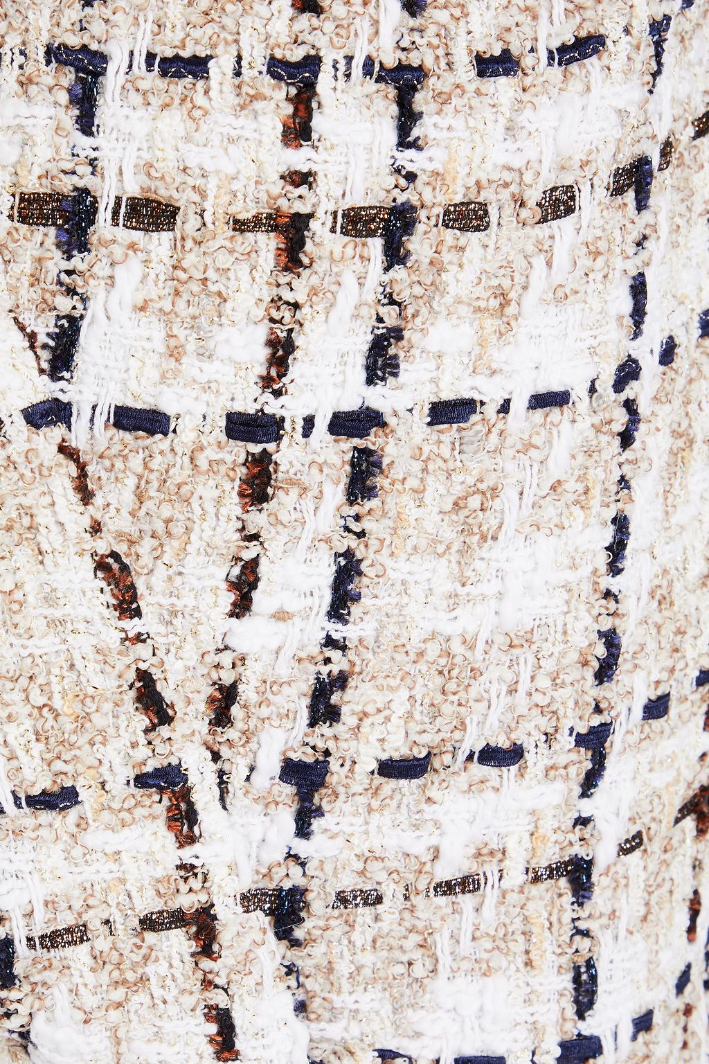 IRO Patria wrap-effect metallic tweed top