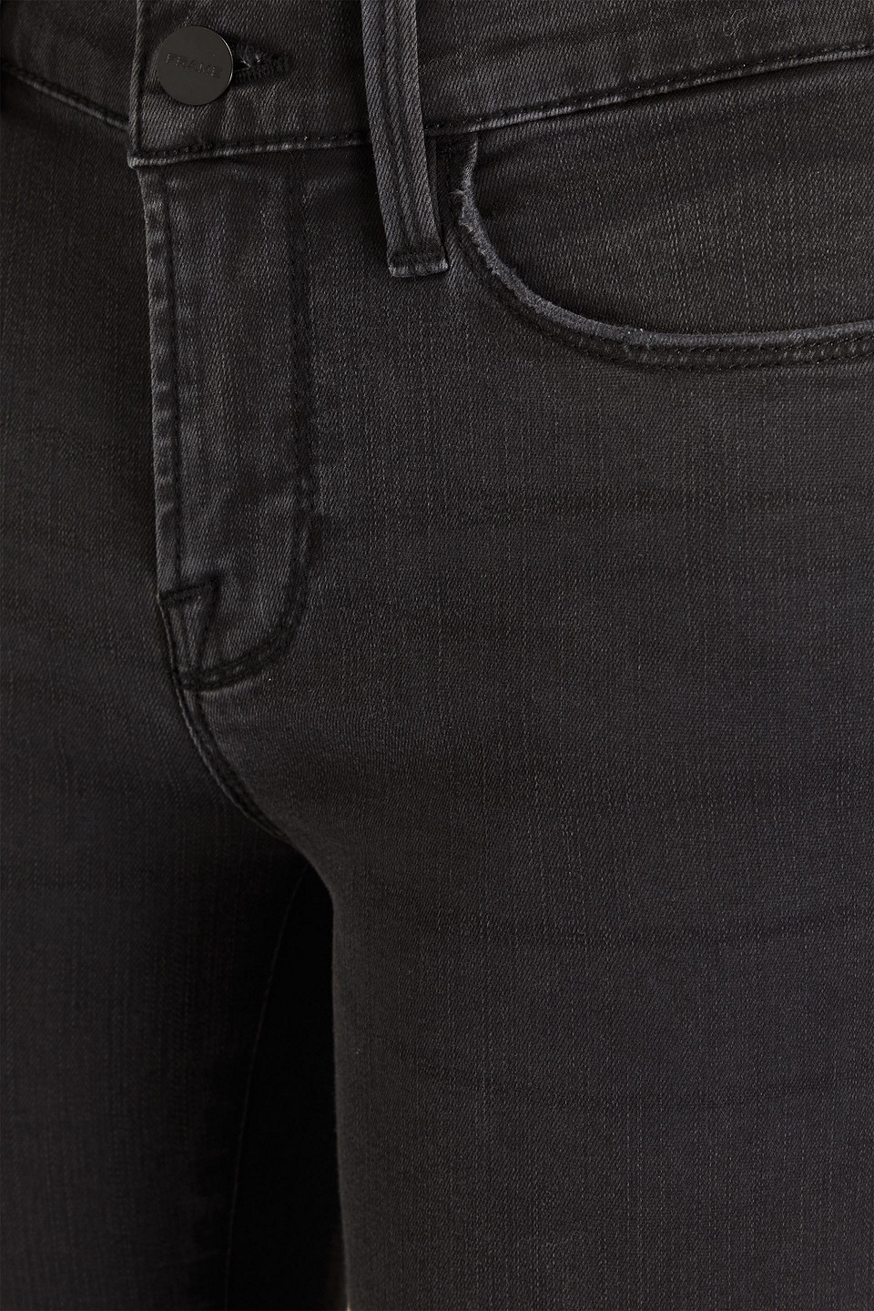 FRAME LE SKINNY DE JEANNE MID-RISE SKINNY JEANS