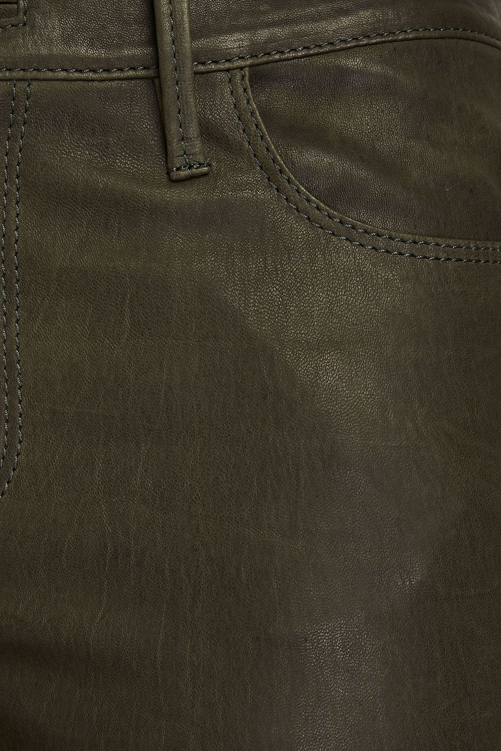 FRAME Le Crop Mini Boot leather bootcut pants