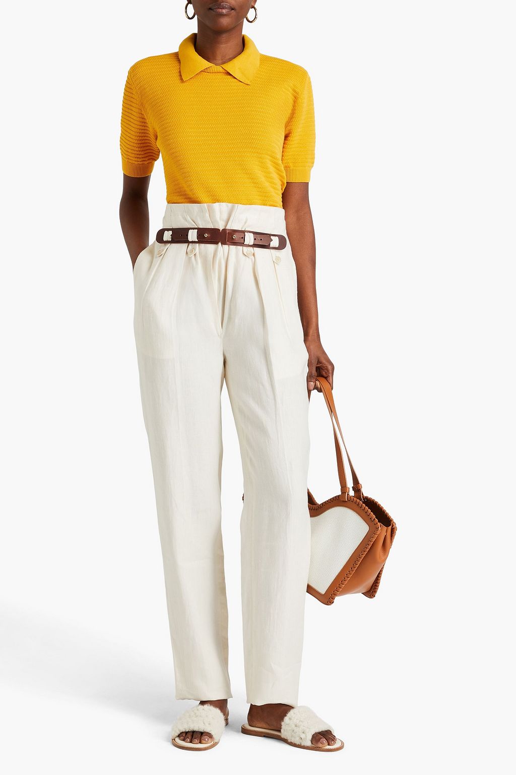GIULIVA HERITAGE Geraldine linen straight-leg pants