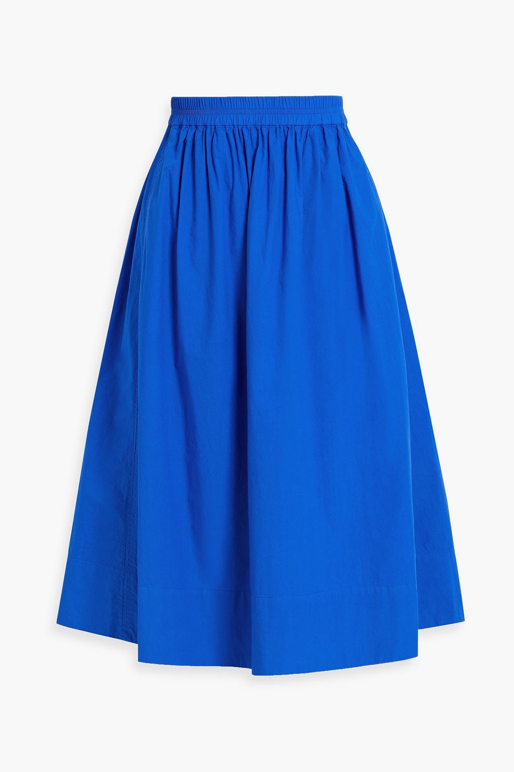 ALEX MILL Gathered cotton-poplin midi skirt | THE OUTNET