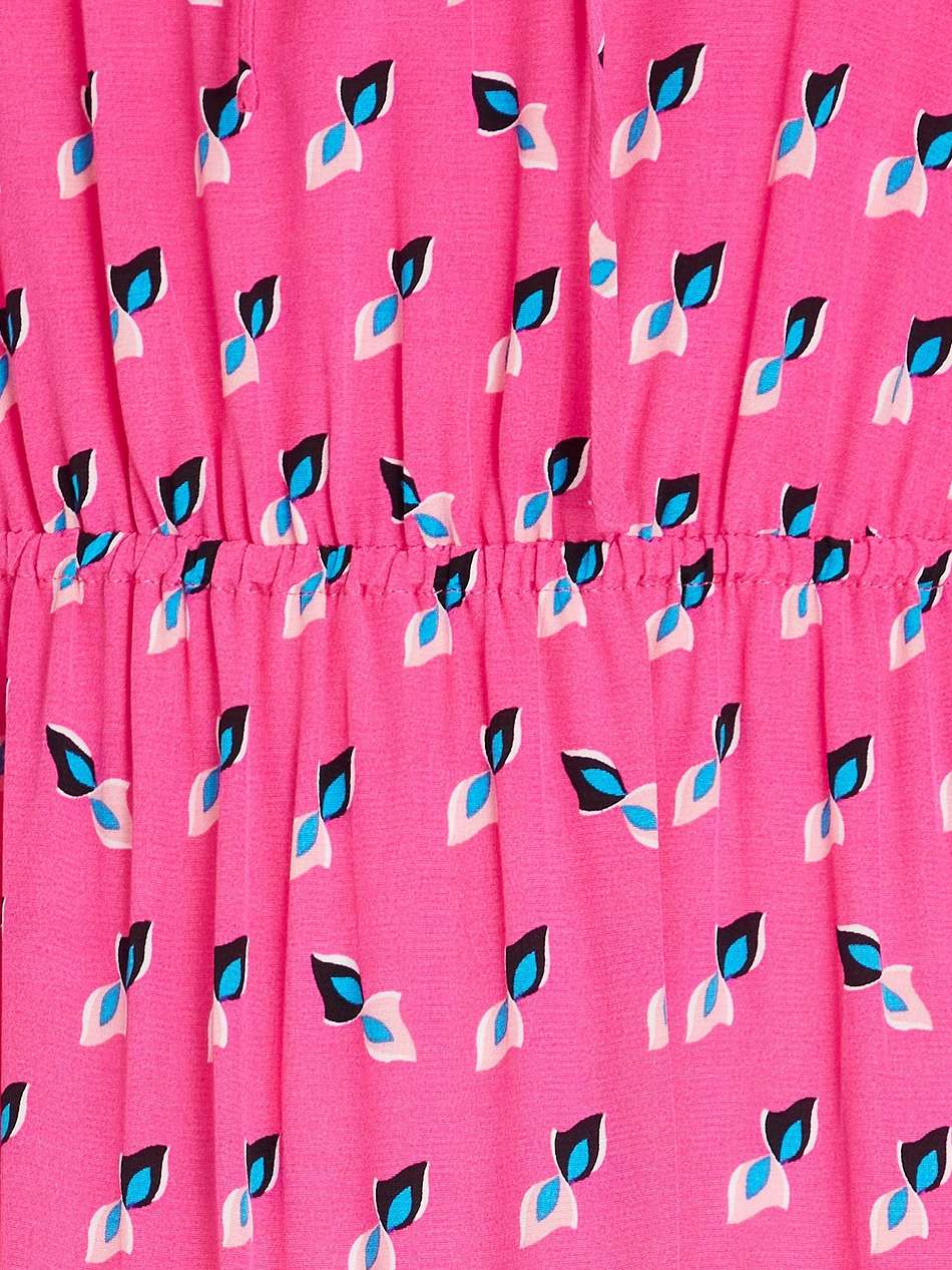 dominique tiered printed crepe de chine midi dress