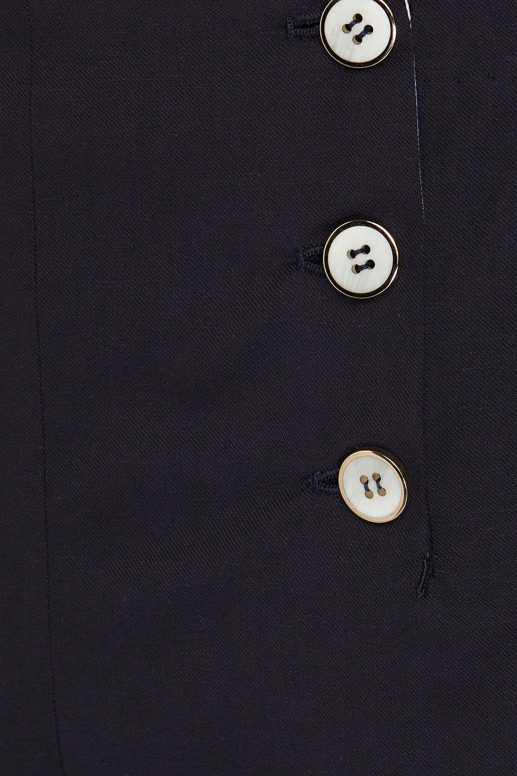 GIULIVA HERITAGE Sailor button-detailed linen-blend twill bootcut pants