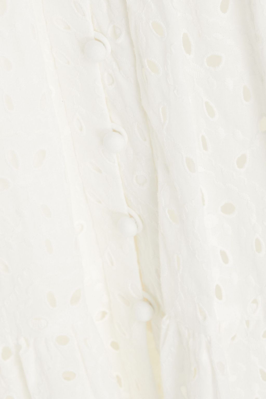 DIANE VON FURSTENBERG Gigi tiered broderie anglaise cotton midi dress