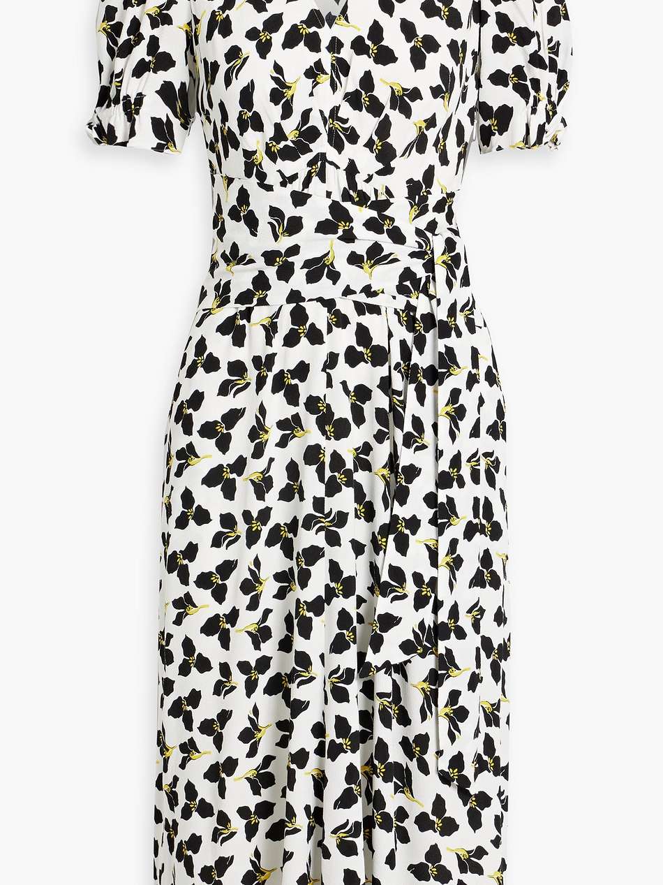 sammie floral-print crepe midi dress