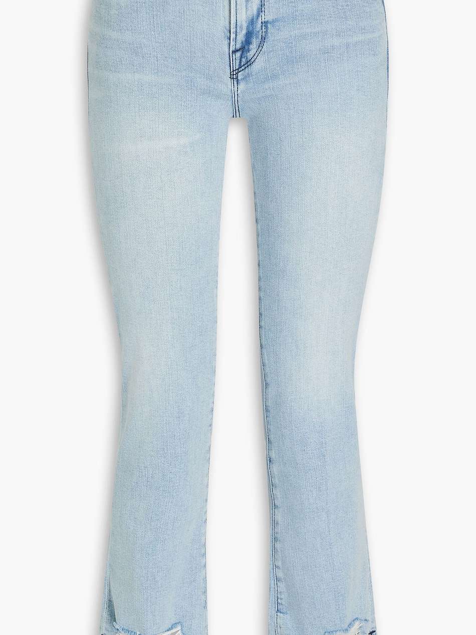 le crop mini boot cropped mid-rise bootcut jeans