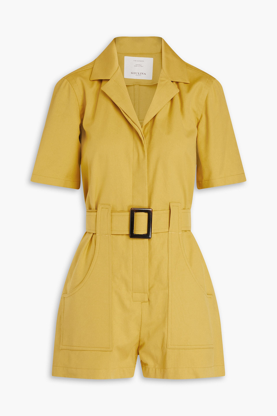 Giuliva Heritage - Sienna cotton playsuit - Yellow - IT 38
