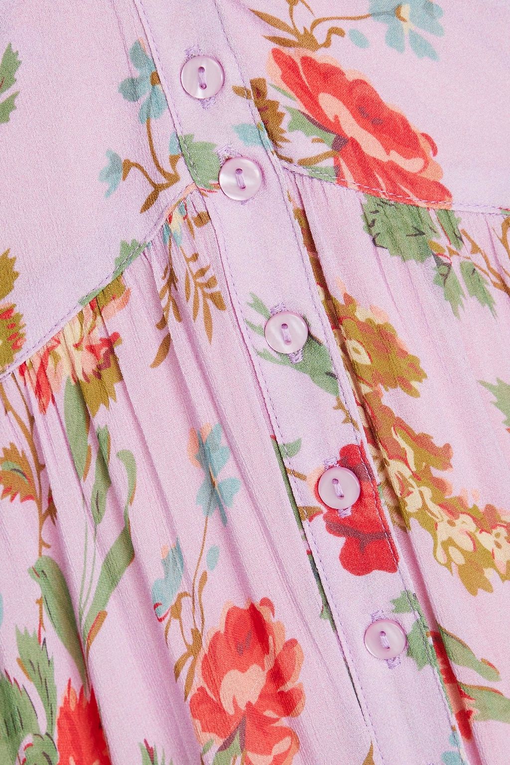 BYTIMO Floral-print georgette maxi dress