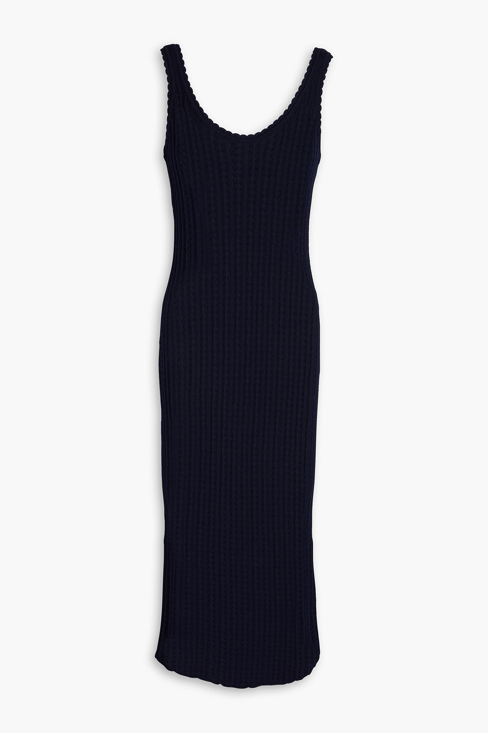 Giuliva Heritage Ines Pointelle-knit Cotton Midi Dress In Blue | ModeSens Giuliva Heritage Ines Pointelle-knit Cotton Midi Dress In Blue | ModeSens