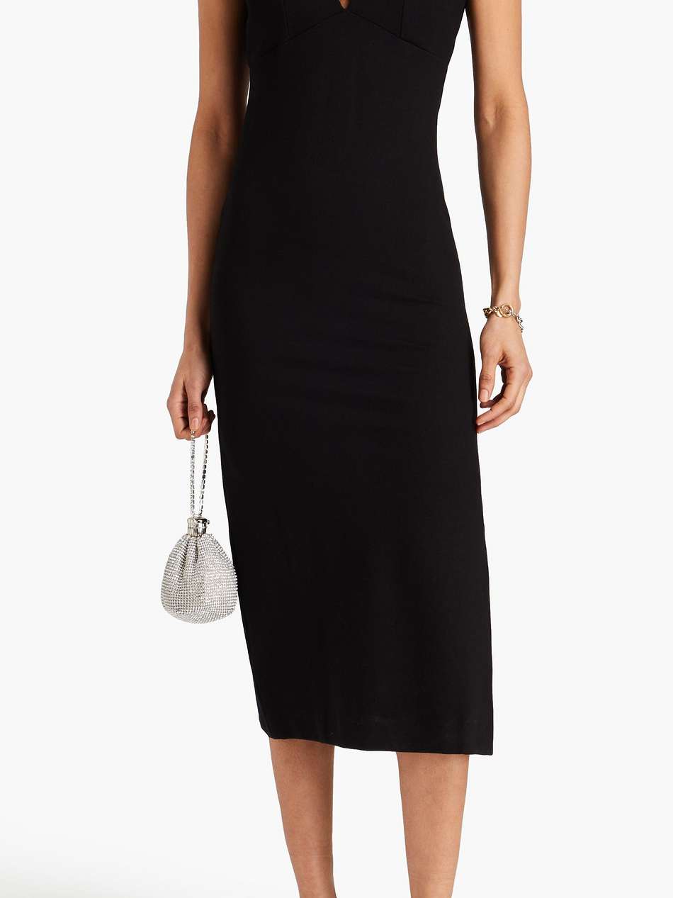 punto stretch-ponte midi dress