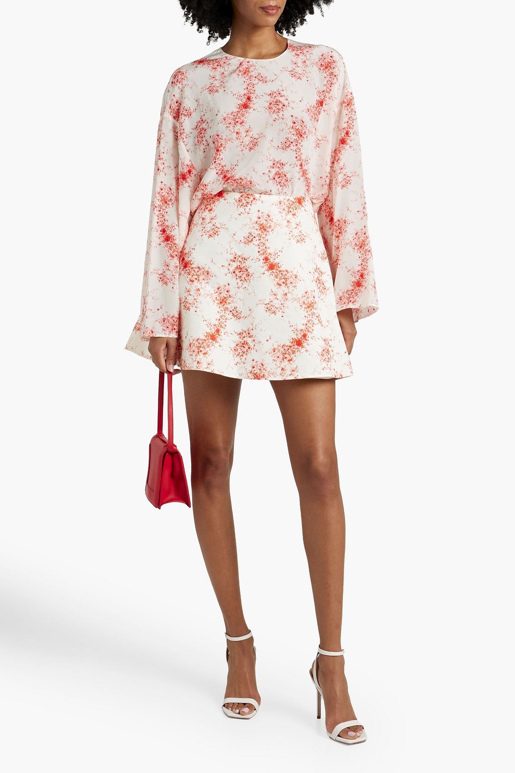 VALENTINO GARAVANI Floral-print silk blouse