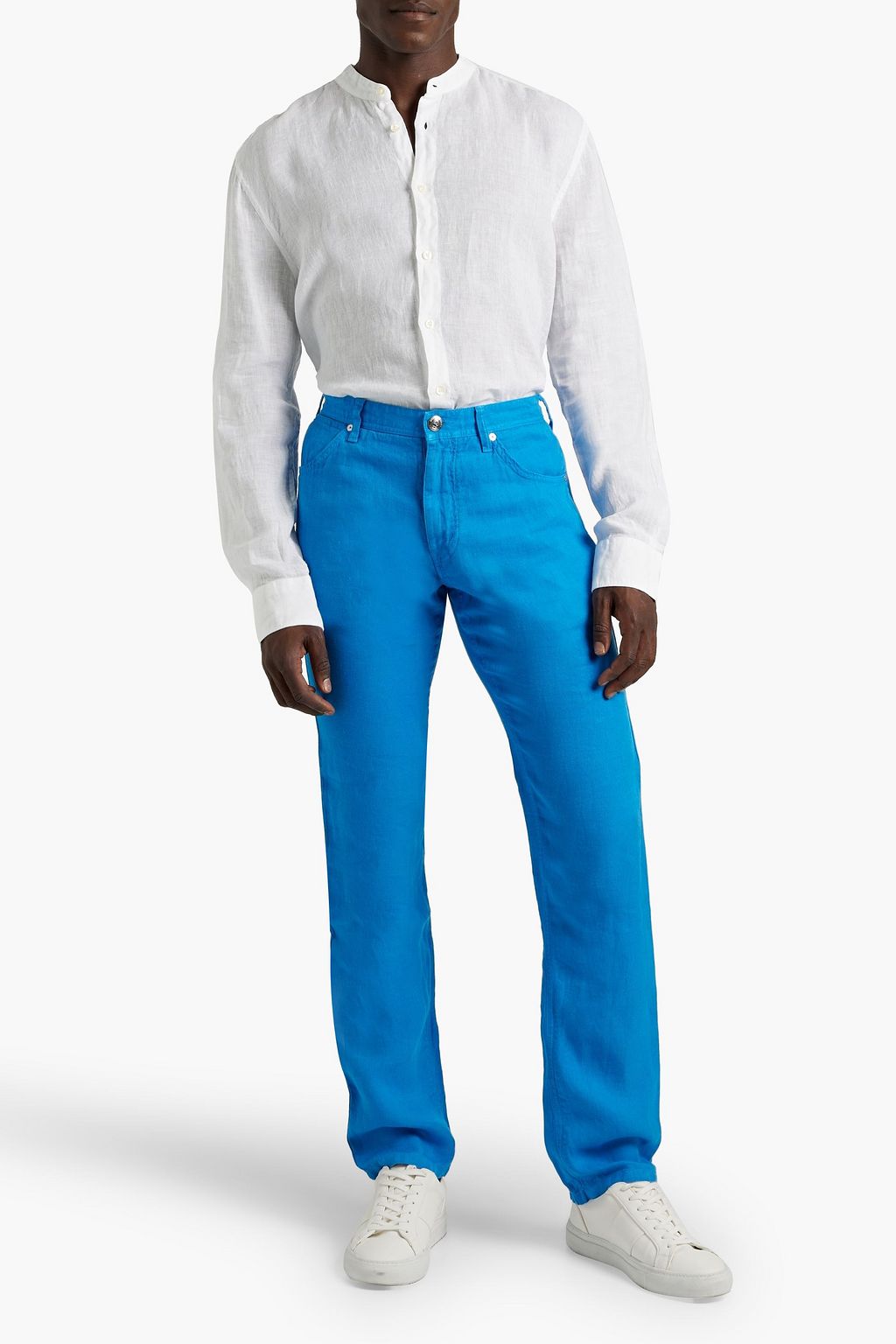120% LINO Linen-twill pants