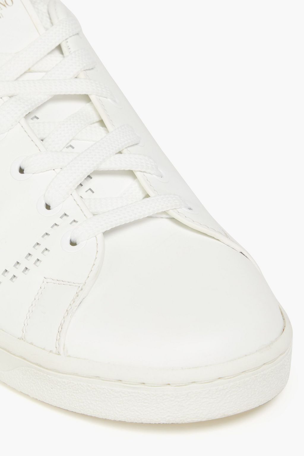 VALENTINO GARAVANI Backnet perforated leather sneakers