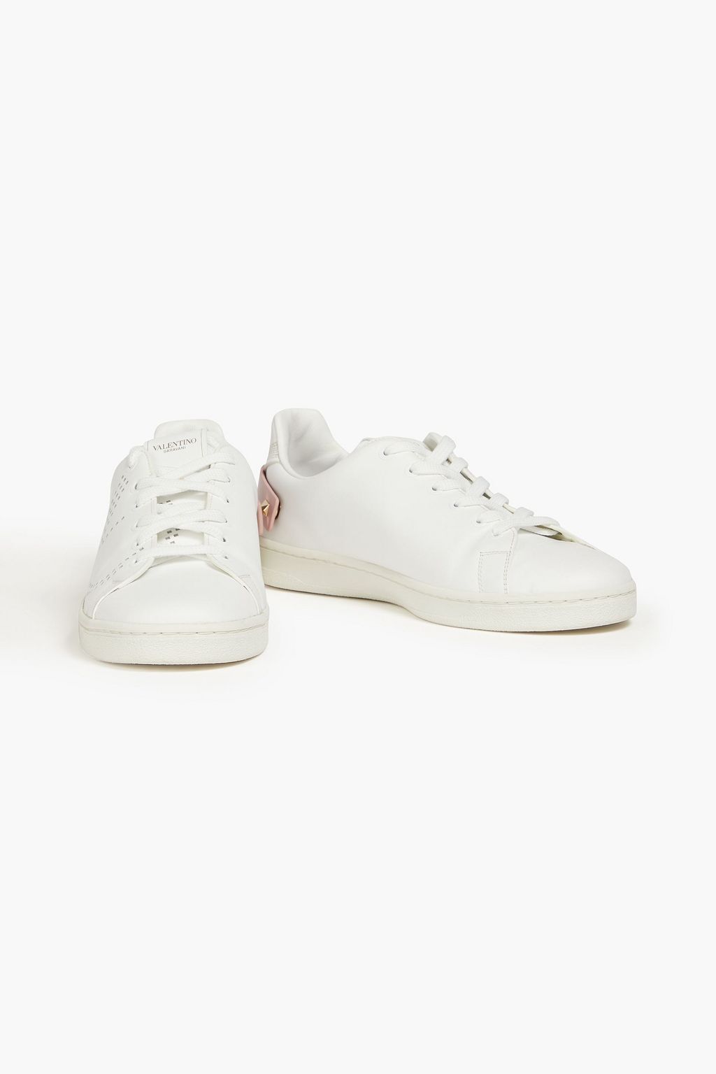 VALENTINO GARAVANI Backnet perforated leather sneakers