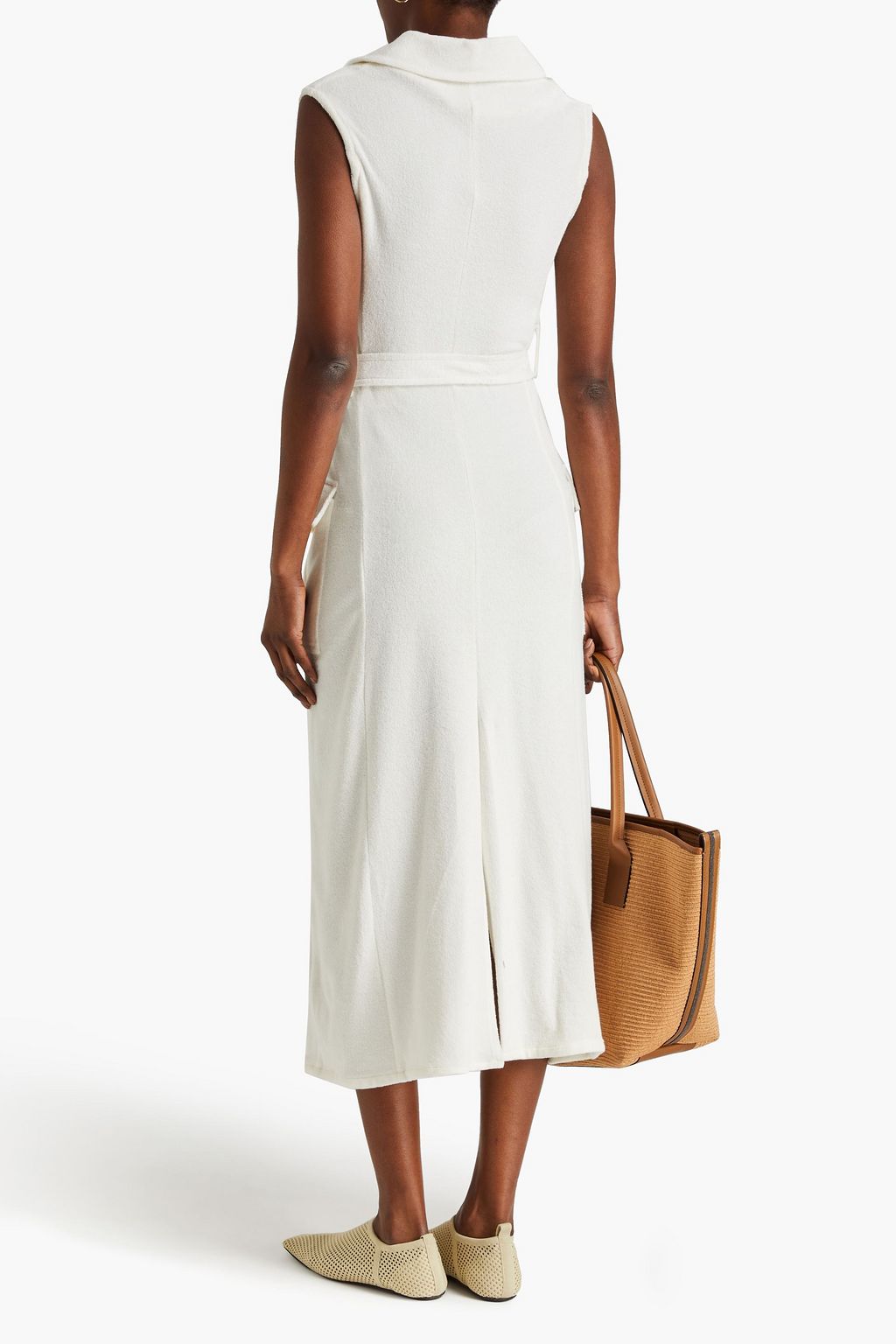 GIULIVA HERITAGE Mary Angel cotton-blend terry midi shirt dress