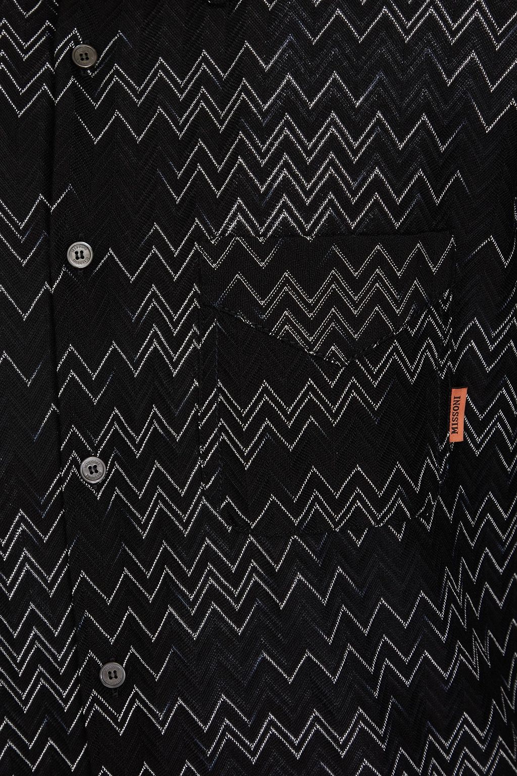 MISSONI قميص مصنوع من مزيج من القطن بحبكة كروشيه