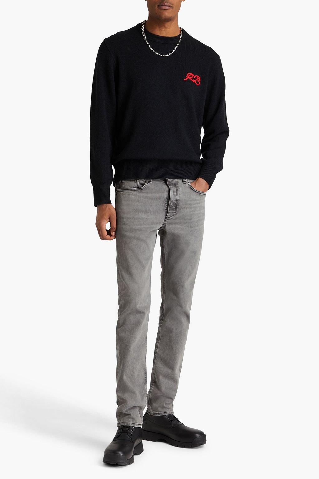 RAG & BONE Embroidered wool sweater
