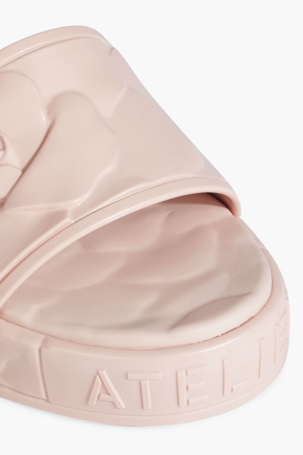 VALENTINO GARAVANI Atelier 03 Rose Edition embossed rubber slides