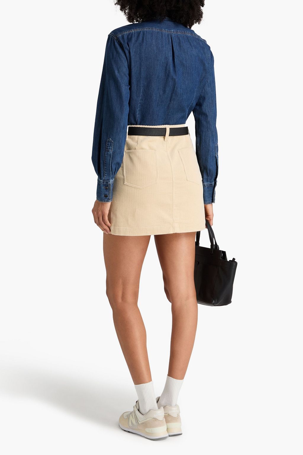 BRUNELLO CUCINELLI Bead-embellished denim shirt