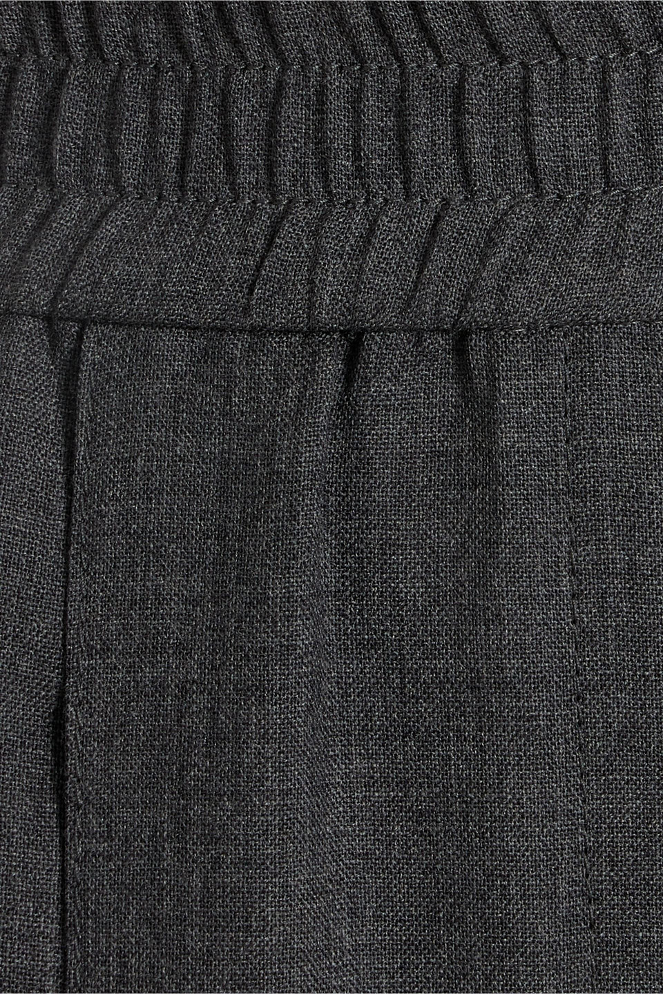 Brunello Cucinelli Pleated Wool Wide-leg Pants In Gray