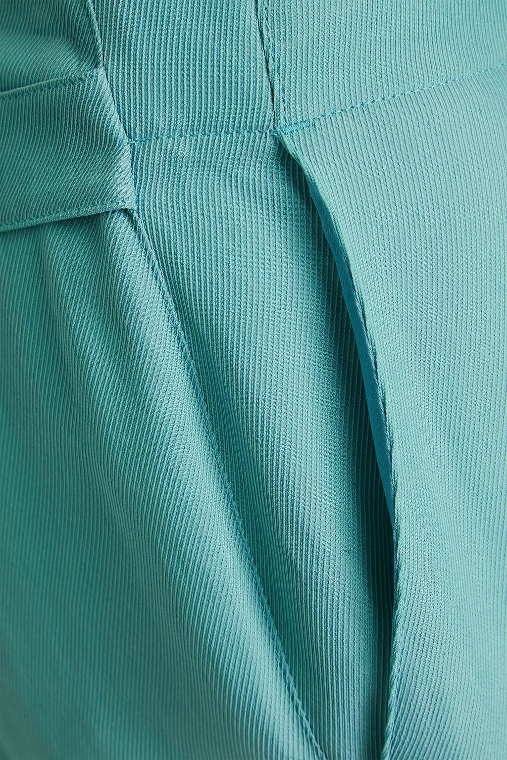 EMPORIO ARMANI 쿠프로 혼방 트윌 스트레이트 레그 팬츠