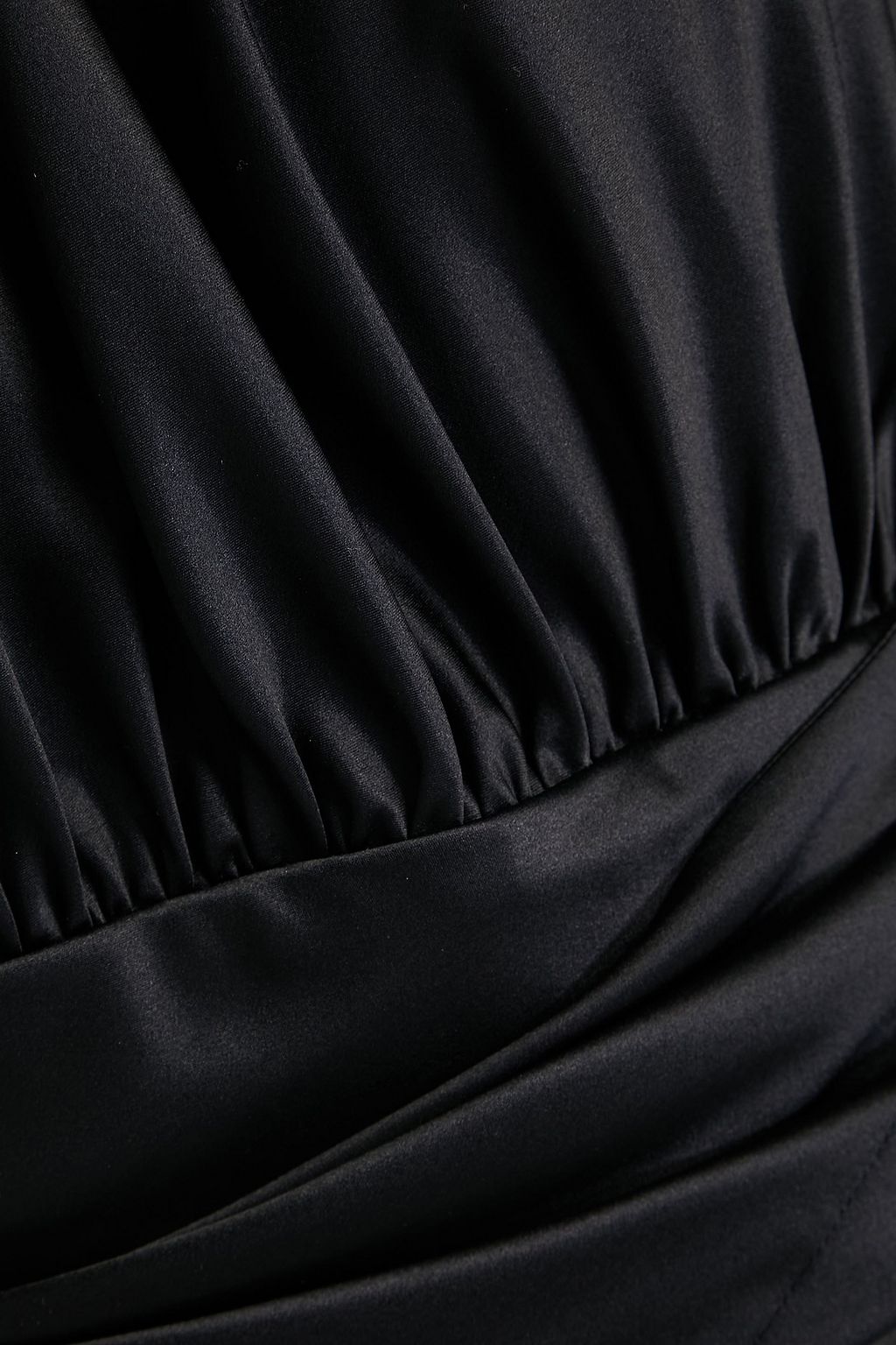 EMPORIO ARMANI Drapiertes Minikleid aus Seidensatin