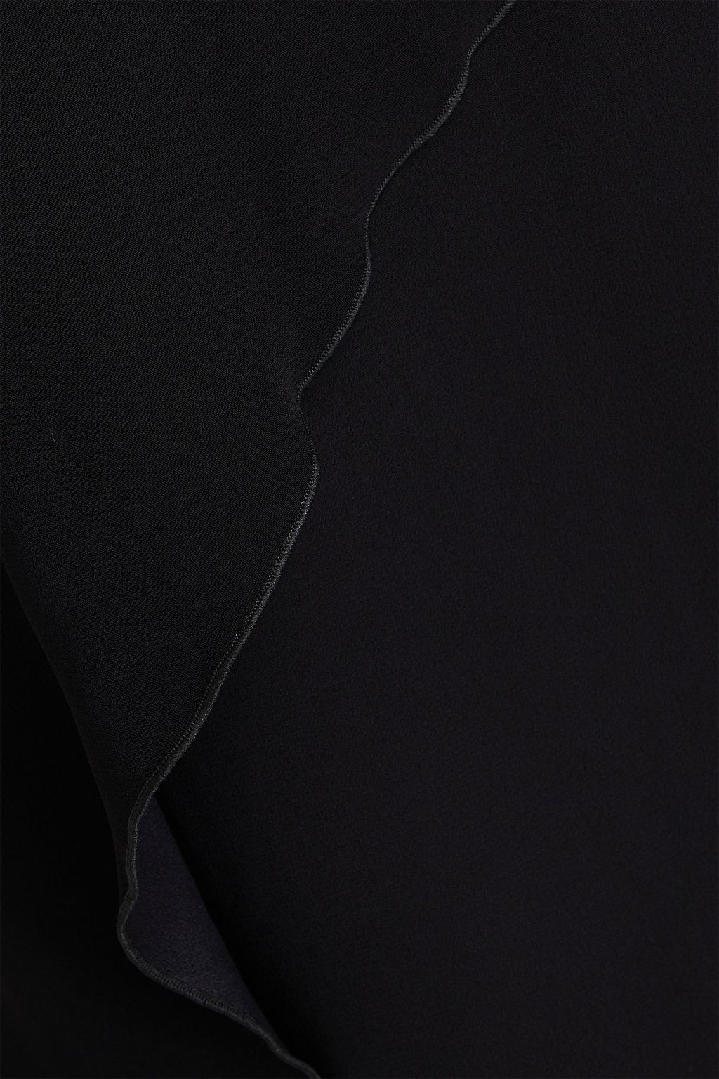 EMPORIO ARMANI Kleid aus Crêpe-Satin mit Rüschen