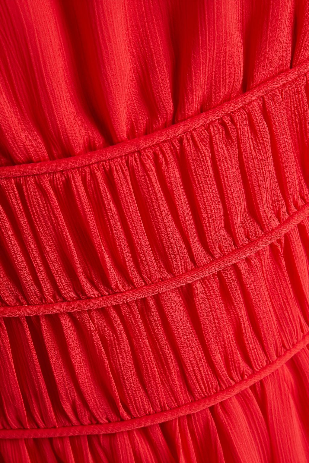 EMPORIO ARMANI Shirred crepon midi dress