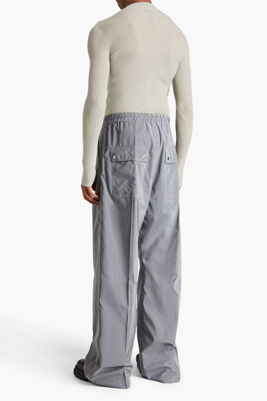 RICK OWENS Geth Bela Hose aus Shell mit Reißverschlussdetails
