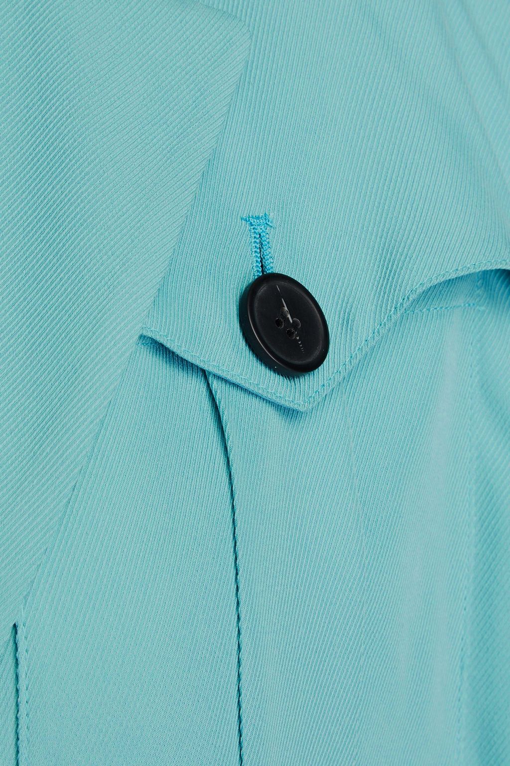 EMPORIO ARMANI Belted cupro-blend twill jacket