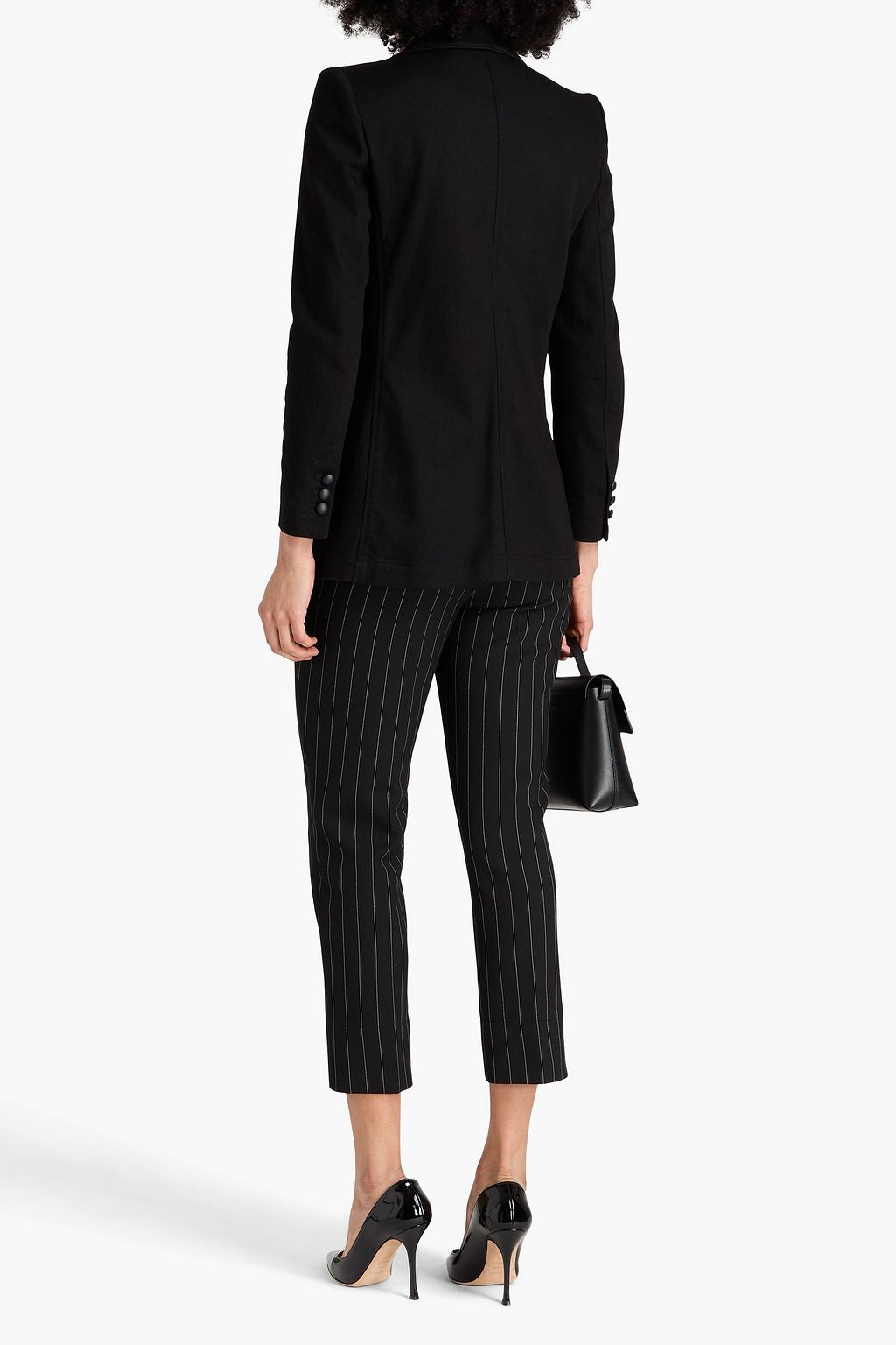 EMPORIO ARMANI ストレッチコットンツイル ダブルブレストブレザー