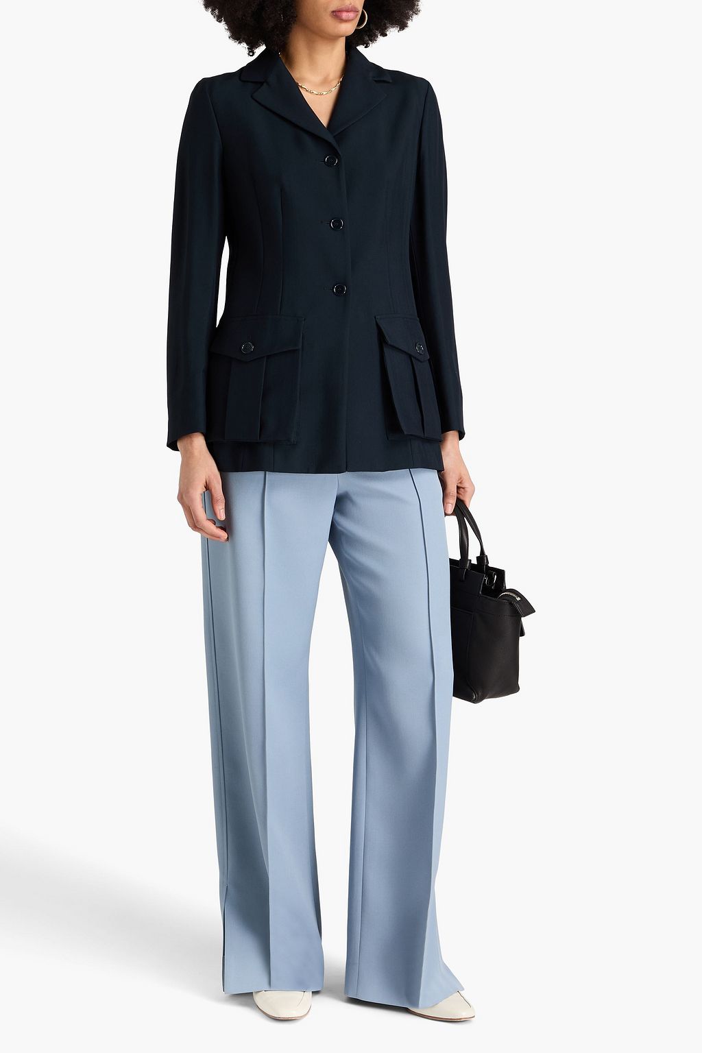 EMPORIO ARMANI 크레이프 재킷