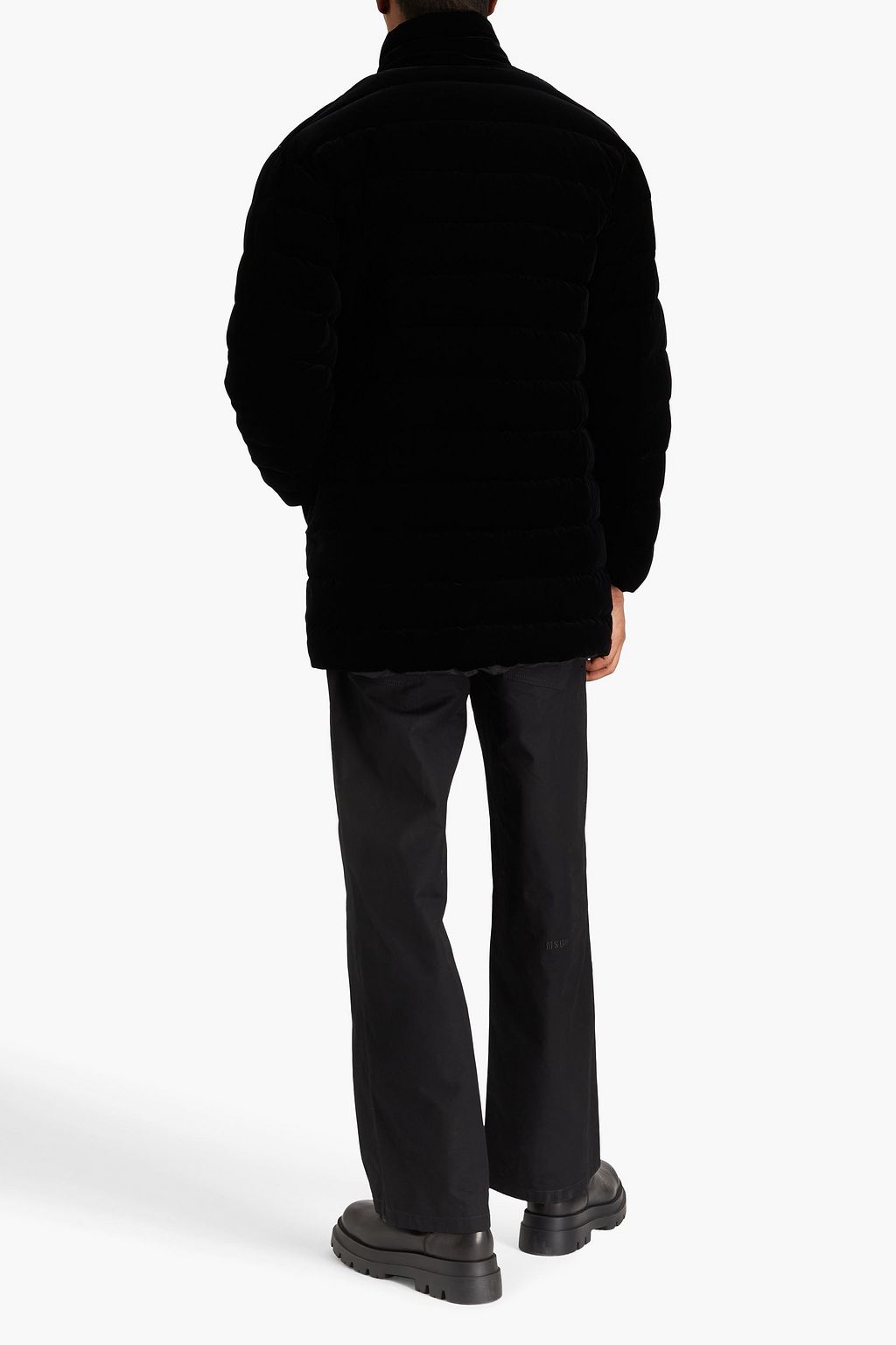 EMPORIO ARMANI Daunenjacke aus gestepptem Samt