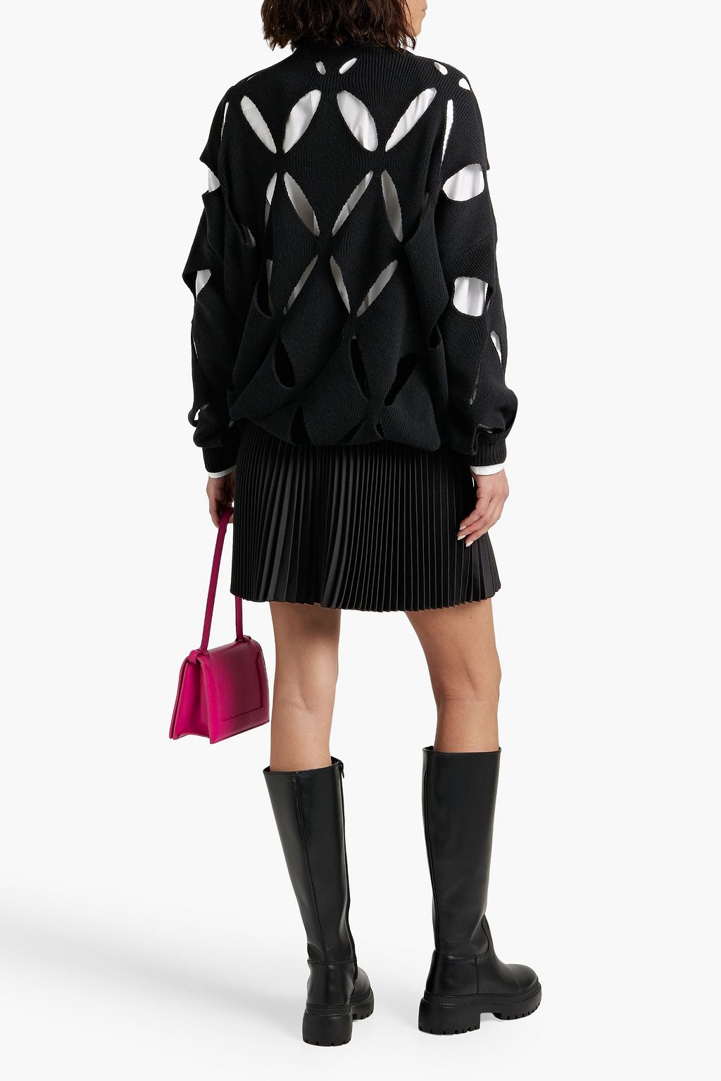 VALENTINO GARAVANI Laser-cut wool sweater