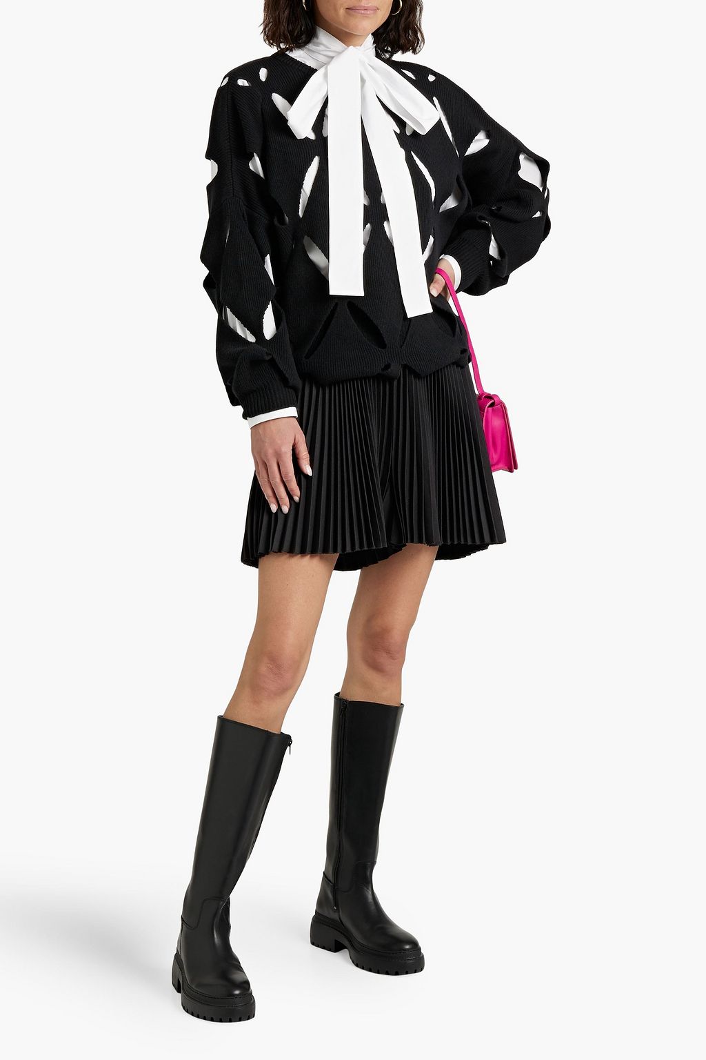 VALENTINO GARAVANI Laser-cut wool sweater