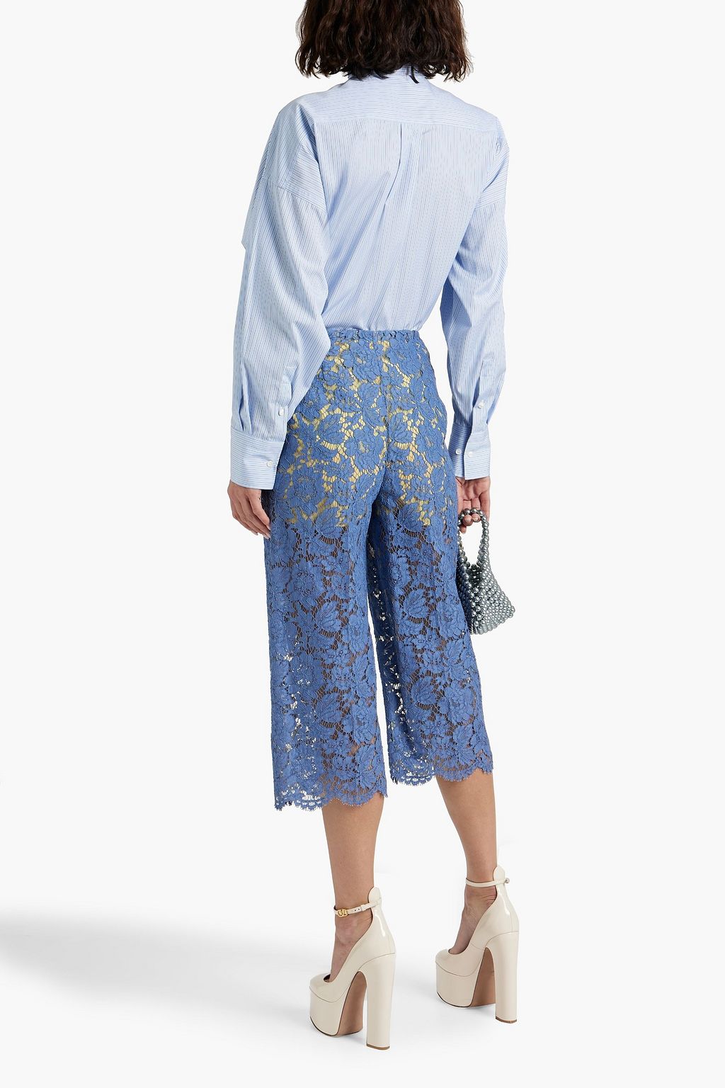 VALENTINO GARAVANI Corded lace culottes