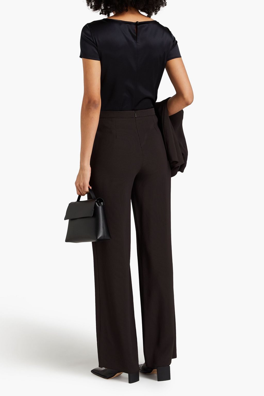 EMPORIO ARMANI 트윌 와이드 레그 팬츠