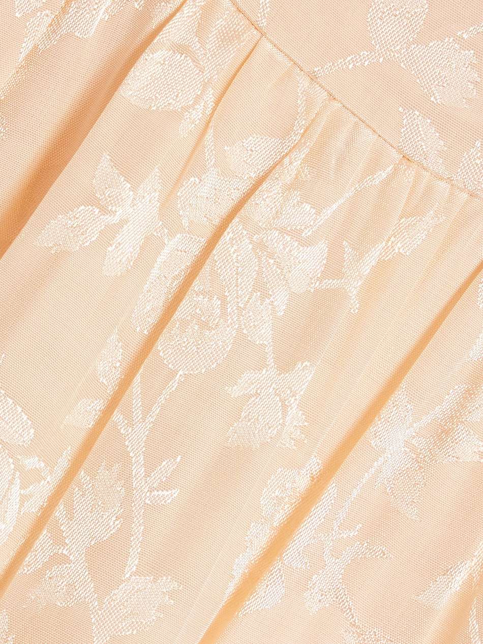 cutout ruffled satin-jacquard maxi dress
